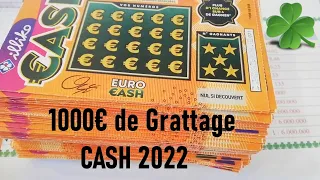 🤑 1000€ de Tickets de jeux à gratter Cash 💸 NOUVEAUX CASH 2022 💰 GROS GAIN GAGNANT ?