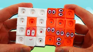 Super Numberblock Rectangle 12 - Reconfigure, Add, Divide - Fun Math for Toddlers with Numberblocks