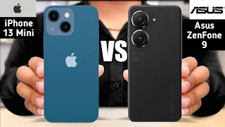 iPhone 13 Mini vs Asus ZenFone 9 || Asus ZenFone 9 vs iPhone 13 Mini