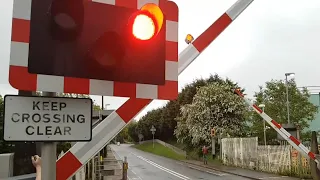 Two Trains, Fast Alarm at Horsham Level Crossing, West Sussex