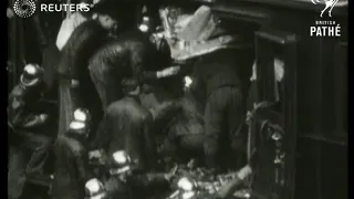 FRANCE: DISASTERS:  Train crash in Paris. (1928)