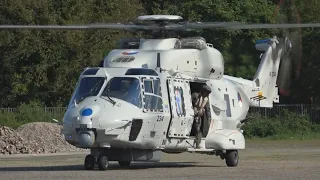 NH90 Helikopter DHC [ Landing - Startup - Take off ] Bevrijdingsfestival Zwolle 2024 - Flemming