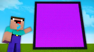 Minecraft NOOB vs PRO: NOOB FOUND THE BIGGEST PORTAL in MINECRAFT! SECRET PORTAL! (Animation)