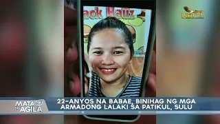 22-anyos na babae, binihag ng mga armadong lalaki sa Patikul, Sulu