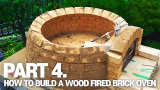 (SUB)4️⃣ 서양식 정통화덕 만들기!! PART4. 화덕돔쌓기｜How to Build A Wood Fired Brick Oven｜DIY Pizza Oven Making