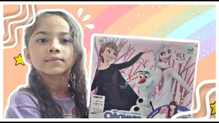 Montando Quebra-cabeça da FROZEN DE 120 PEÇAS! - Lolo ToyToy