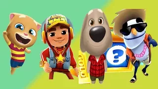 Subway Surfers Gameplay HD VS TALking Tom Gold Run #4 - BUBDY Vs Talking BEN Vs JAKE STAR VS GINGER