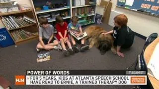 'Reading dog' builds kids' confidence