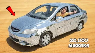 We Made Diamond Car Using 20000 Mirrors - क्या कमाल लग रही हैं 👌👌