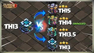 Th13 vs Th15 3 Star Attack | Th13 vs  Max Th14 Attack | Best Th13 CWL + War Attack Strategy | Coc