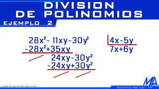 División de polinomios | Ejemplo 2