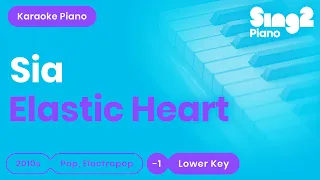 Sia - Elastic Heart (Lower Key) Piano Karaoke