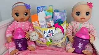 Packing baby doll Diaper Bag  to travel with baby alive real as can be baby doll