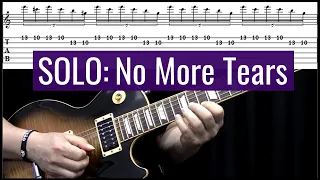 No More Tears - Ozzy Osbourne - Solo [cover + tablatura]