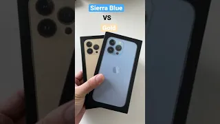 Sierra Blue Vs Gold iPhone 13 Pro / Max #iphone #shorts #iphone13pro #unboxing