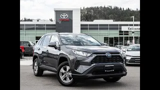 Grey 2023 Toyota RAV4 Hybrid LE Walkaround - Kelowna Toyota