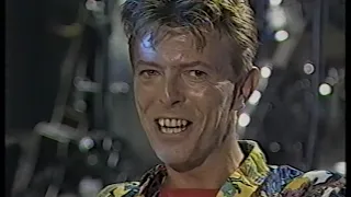 Bowie int + rehearsals @ 6:30 Sth, 1991t