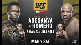 UFC 248. Исраэль Адесанья против Йоэль Ромеро. Полный бой.  08.03.20   Вэйли против Йоана Енджейчик.