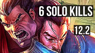 DARIUS vs YASUO (MID) | 14/1/3, 6 solo kills, 1100+ games, 1.6M mastery | KR Diamond | 12.2