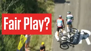 Jasper Philipsen FORCES RIVAL TO ROADSIDE In  Stage 18 Of The Tour de France 2023
