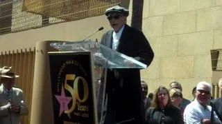 Dennis Hopper receives his star on the Hollywood Walk of Fame