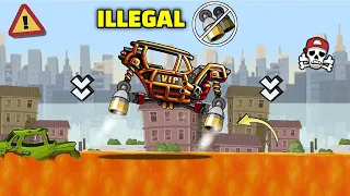 ☠️ WHEN THRUSTER IS ILLEGAL !!! IN - Hill Climb Racing 2