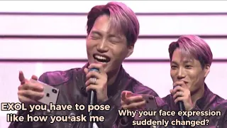 [ENG SUB] EXO KAI (Kim Jongin) funny counter attack EXOL to pose like him