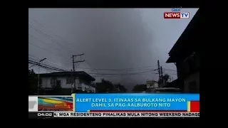 BP: Alert level 3, itinaas sa Bulkang Mayon dahil sa pag-aalburoto nito