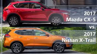 2017 Mazda CX-5 vs 2017 Nissan X-Trail (technical comparison)