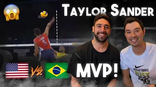 Reacting with Taylor Sander to His MVP Match (2014 USA vs. Brazil)