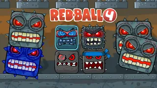 Red Ball 4 - Dual Boss 3 Vs All Bosses in All Fusion Battle - All Maps