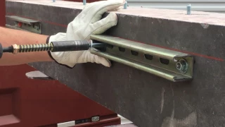 Fastening Unistrut to Concrete Using 3/8" Wedge Anchors BUY AT ANCHORDOGTOOL.COM !!!