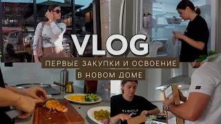 VLOG // Первые закупки, обустраивание на новом месте, реакция родителей на наши новости