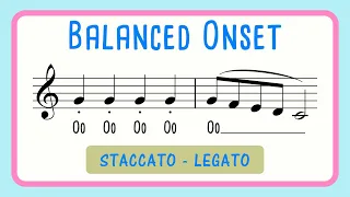 Vocal Warm Up Balanced Onset | Staccato Legato - Oo