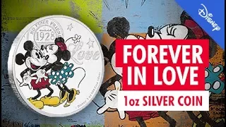 Disney - Forever In Love 1oz Silver Bullion Coin - Limited Mintage