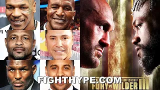 HALL OF FAMERS PREDICT FURY VS. WILDER 3: TYSON, HOLYFIELD, JONES, HOPKINS, DE LA HOYA, WARD, & MORE