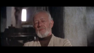 Star Wars IV - Obi Wan gives to Luke his first lightsaber