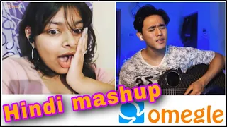 Singing Prank on Omegle | Shocking😨Reaction on Hindi Mashup | Sobit Tamang