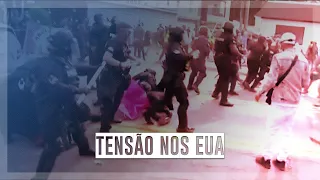 Protestos e tensão nos EUA