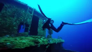 Gopro4. Diving in the wreck