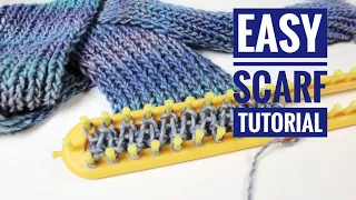 How to Loom Knit an Easy Infinity Scarf (DIY Tutorial)