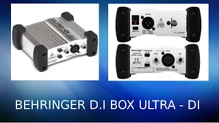 BEHRINGER D.I BOX ULTRA - DI #behringer #d.ibox #homestudio