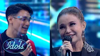 ADORABLE Romantic Duet WITH JUDGE On Idol Indonesia| Idols Global