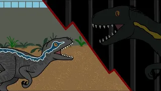 Jurassic World 2 Blue vs Ripper (animated)