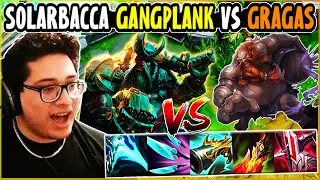 SOLARBACCA Gangplank Vs Gragas Top - EUW Grandmaster - Patch 14.7