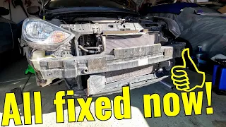 HOW TO REPLACE FRONT BUMPER ON 2014 HYUNDAI ACCENT| Full Bumper & Splash Guard replacement for Cheap