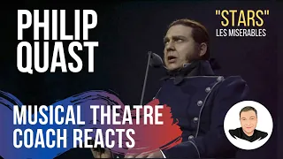 Musical Theatre Coach Reacts (LES MIS - PHILIP QUAST, "STARS")