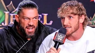 HIGHLIGHTS | ROMAN REIGNS VS LOGAN PAUL PRESS CONFERENCE & FACE OFF VIDEO