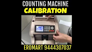 counting machine calibration method easily