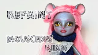 Repaint - Mouscedes King -  Monster High Boo York Custom Doll